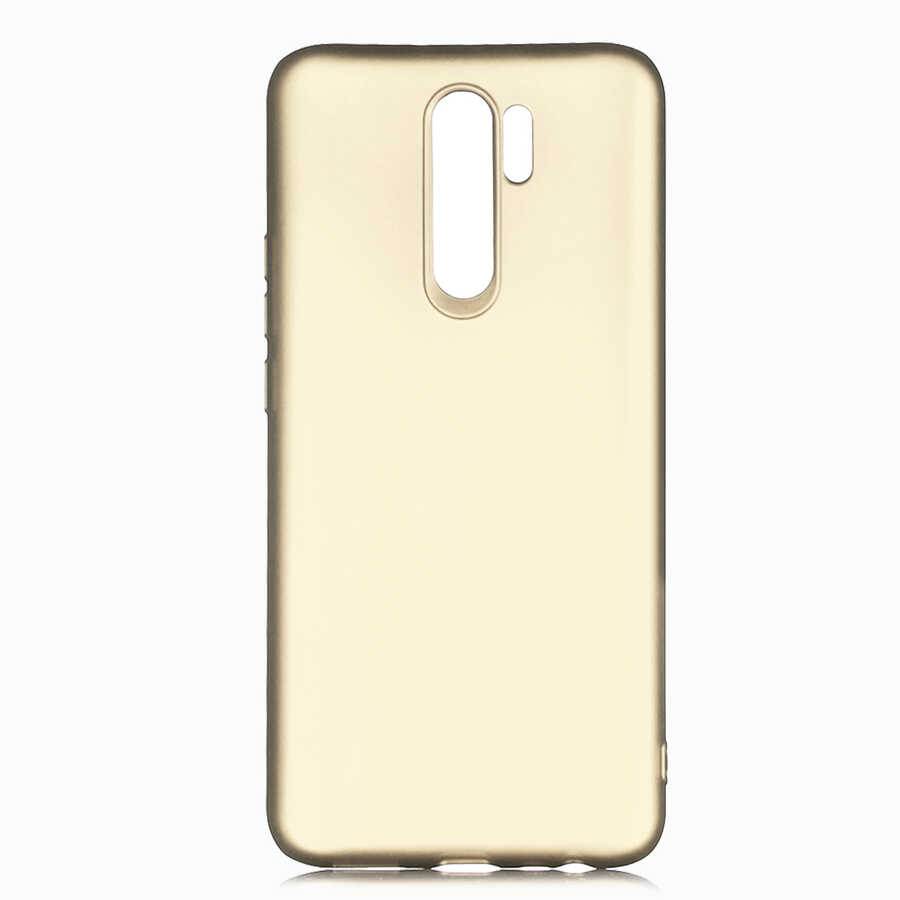 Xiaomi Uyumlu  Redmi 9 Kılıf Zore Premier Silikon Kapak-Gold