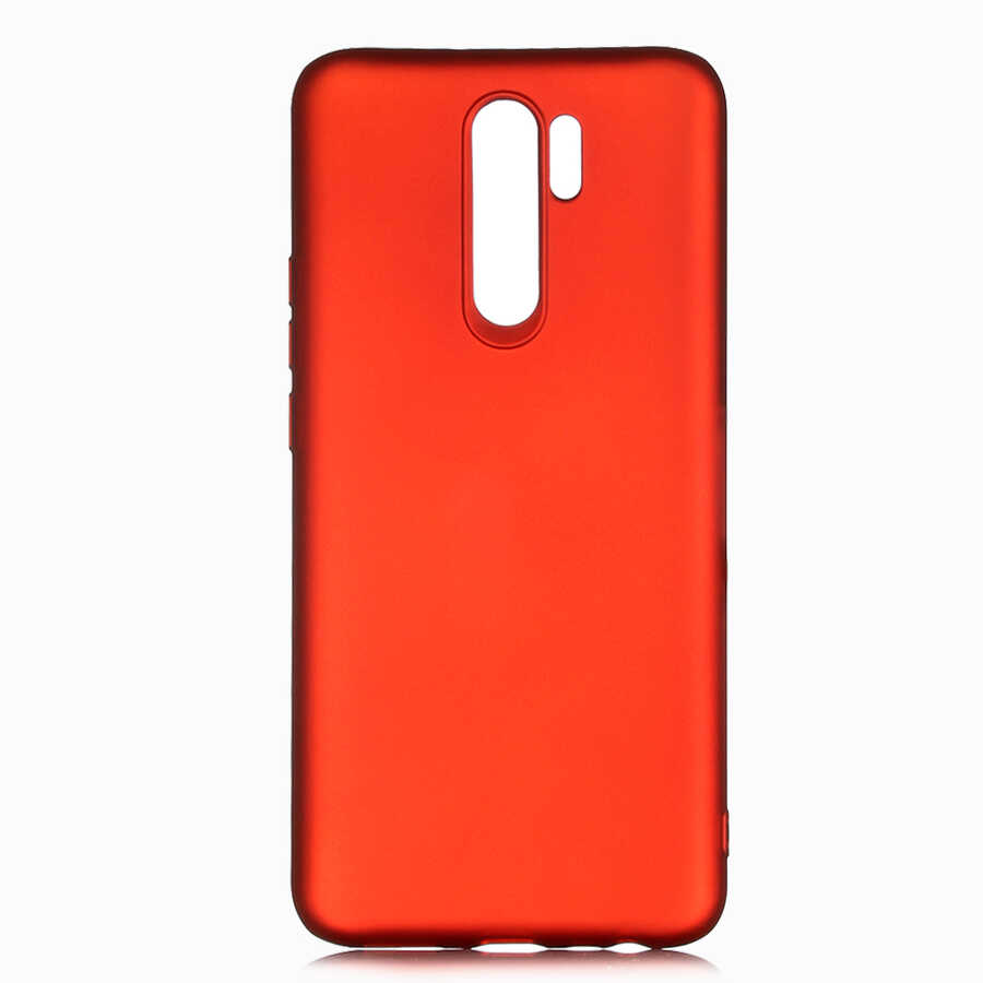 Xiaomi Uyumlu  Redmi 9 Kılıf Zore Premier Silikon Kapak-Kırmızı