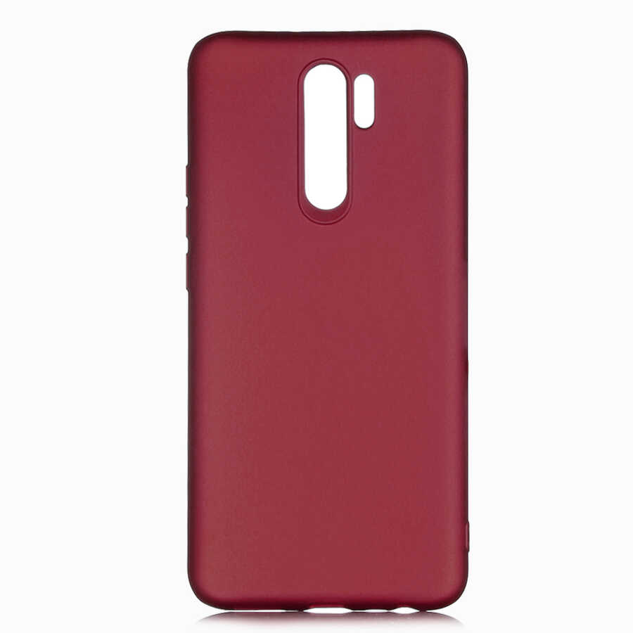 Xiaomi Uyumlu  Redmi 9 Kılıf Zore Premier Silikon Kapak-Mürdüm