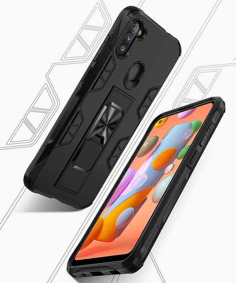 Galaxy Uyumlu M11 Kılıf Zore Volve Kapak-Kırmızı