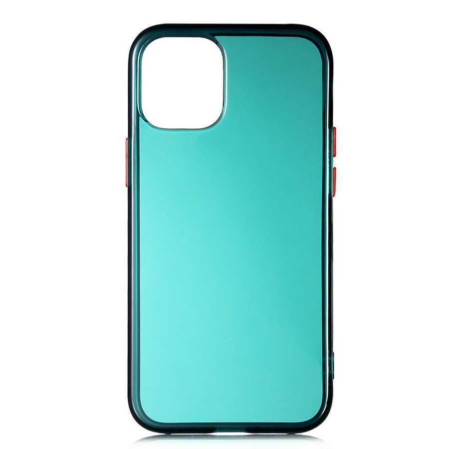 iPhone Uyumlu 12 Mini Kılıf Zore Bistro Kapak-Koyu yeşil