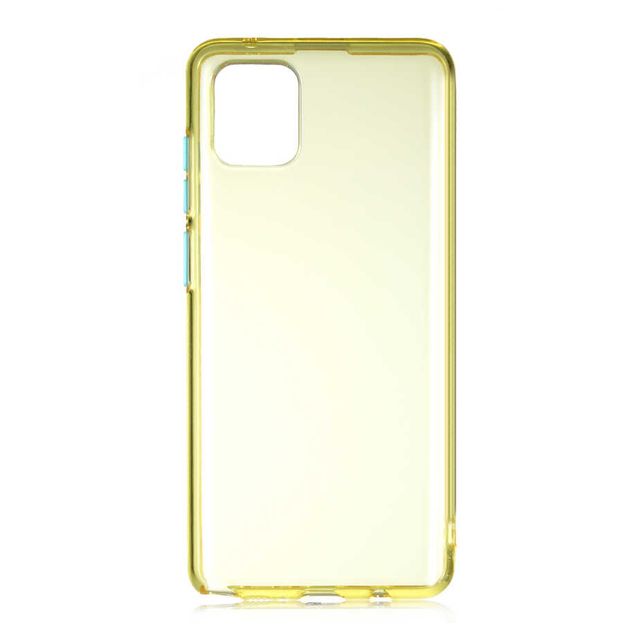 Galaxy Uyumlu A81 (Note 10 Lite) Kılıf Zore Bistro Kapak-Sarı