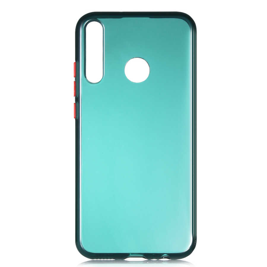 Huawei Uyumlu P40 Lite E Kılıf Zore Bistro Kapak-Koyu yeşil