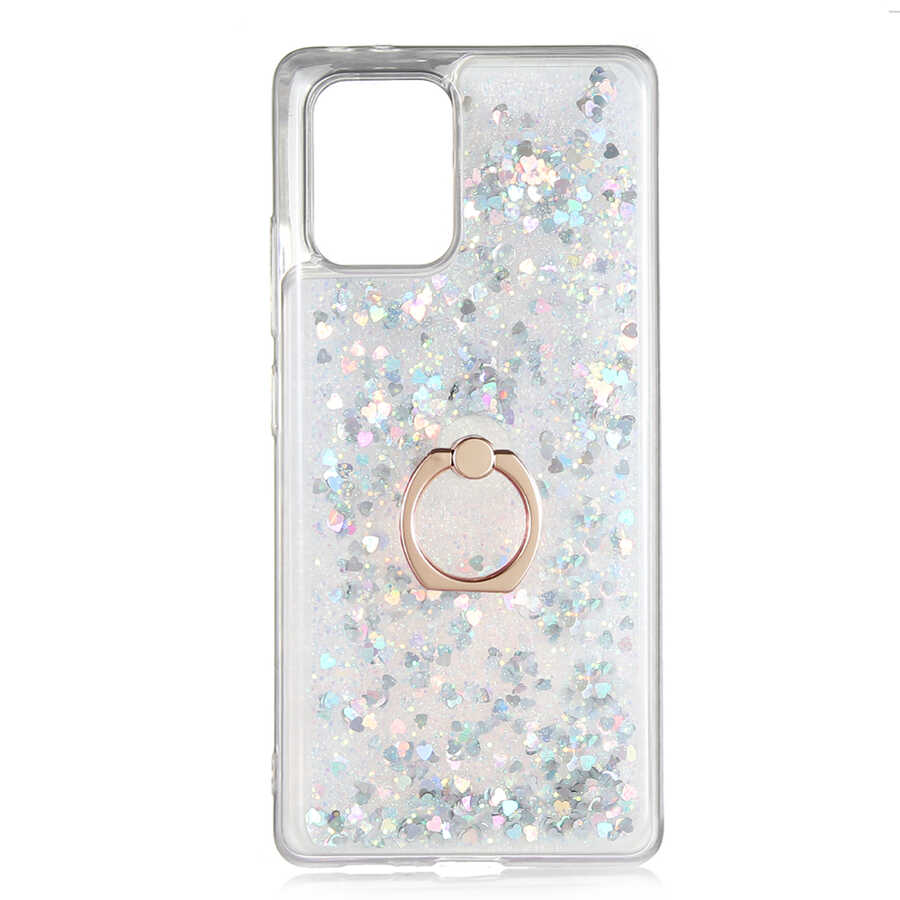 Galaxy Uyumlu A91 (S10 Lite) Kılıf Zore Milce Kapak-Gümüş