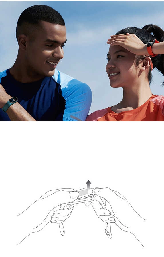 Xiaomi Uyumlu  Mi Band 5 Zore Klasik Kordon