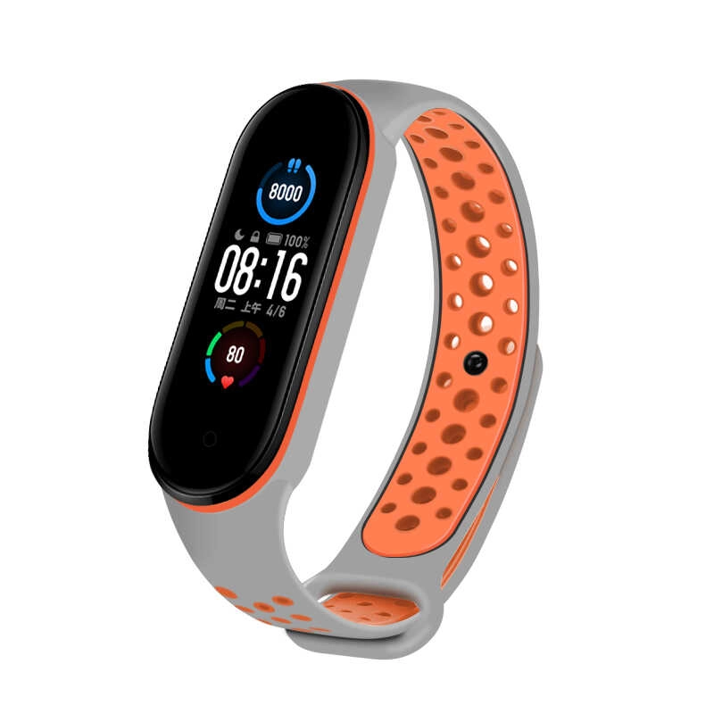 Xiaomi Uyumlu  Mi Band 5 KRD-02 Silikon Kordon