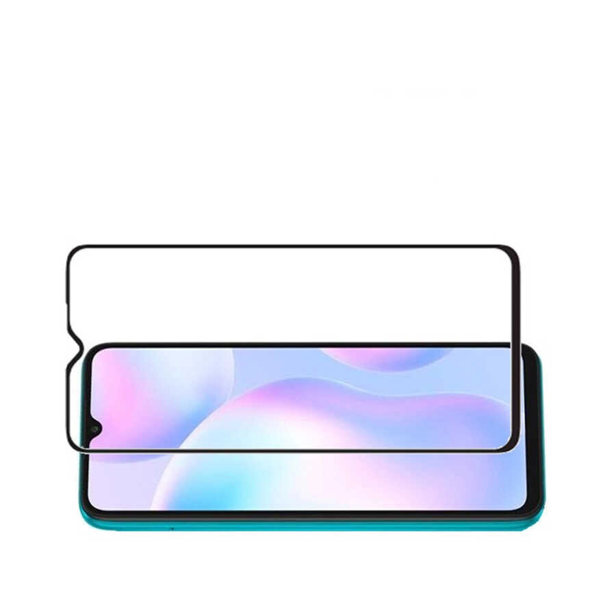 Xiaomi Uyumlu  Redmi 9A Zore Kenarları Kırılmaya Dayanıklı Cam Ekran Koruyucu