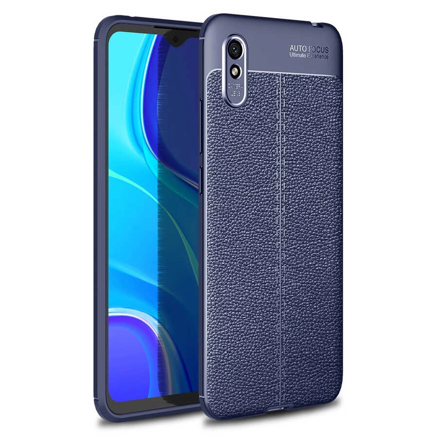Xiaomi Uyumlu  Redmi 9A Kılıf Zore Niss Silikon Kapak-Lacivert