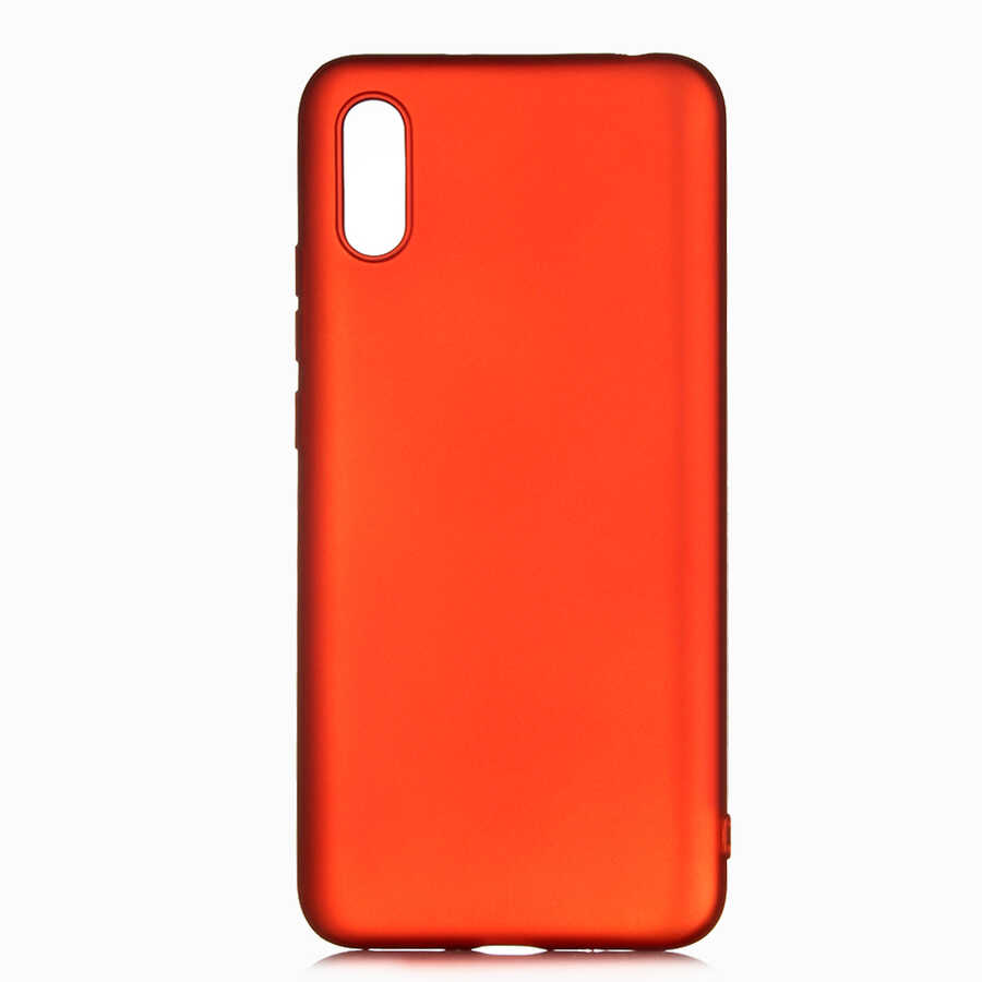 Xiaomi Uyumlu  Redmi 9A Kılıf Zore Premier Silikon Kapak-Kırmızı