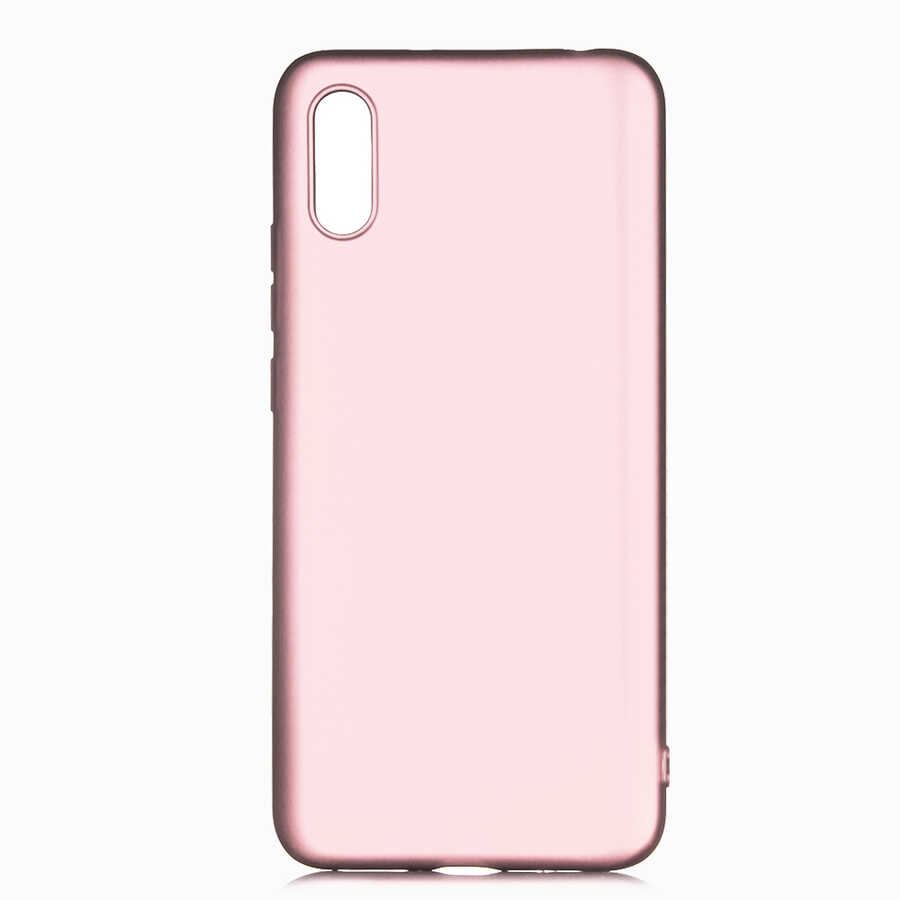 Xiaomi Uyumlu  Redmi 9A Kılıf Zore Premier Silikon Kapak-Rose gold