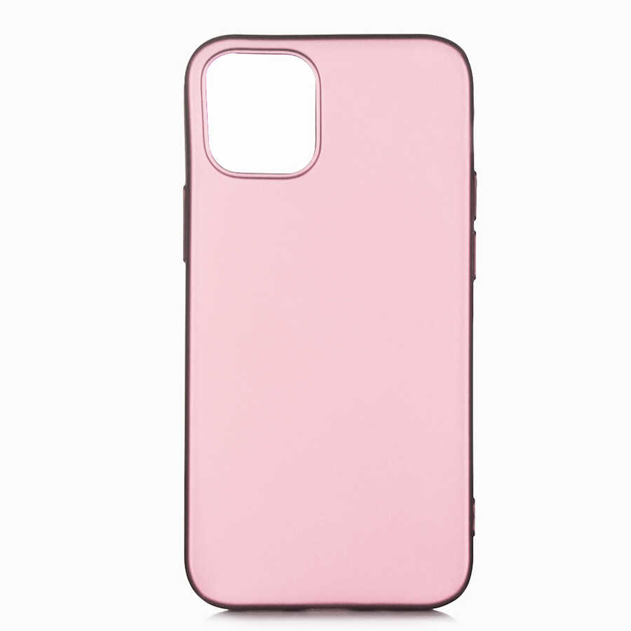 iPhone Uyumlu 12 Pro Kılıf Zore Premier Silikon Kapak-Rose gold