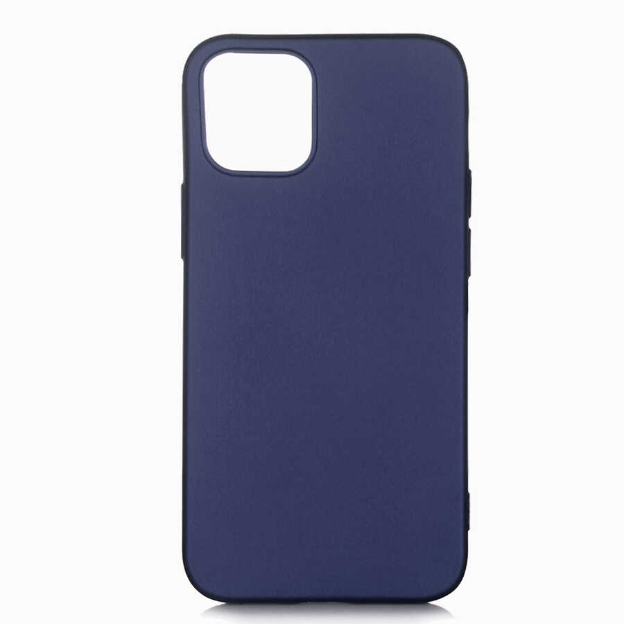 iPhone Uyumlu 12 Kılıf Zore Premier Silikon Kapak-Lacivert