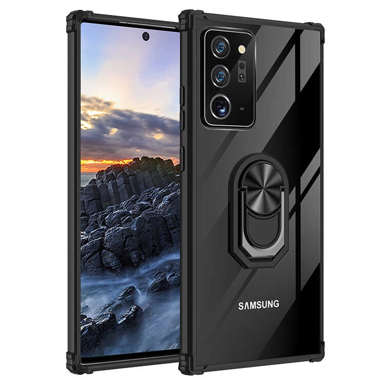 Galaxy Uyumlu Note 20 Ultra Kılıf Zore Mola Kapak-Siyah