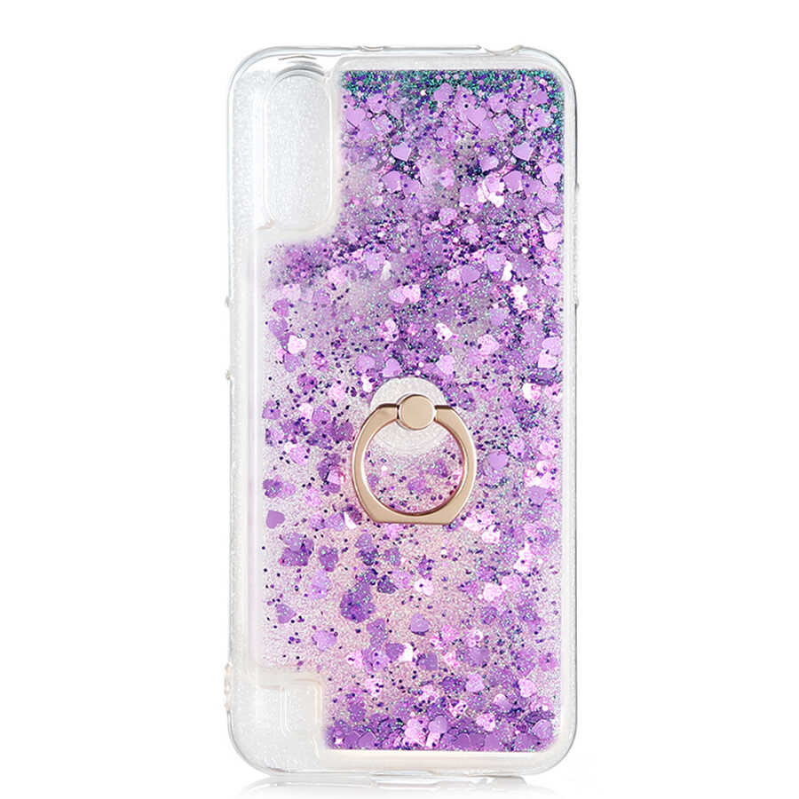 Galaxy Uyumlu A01 Kılıf Zore Milce Kapak-Mor