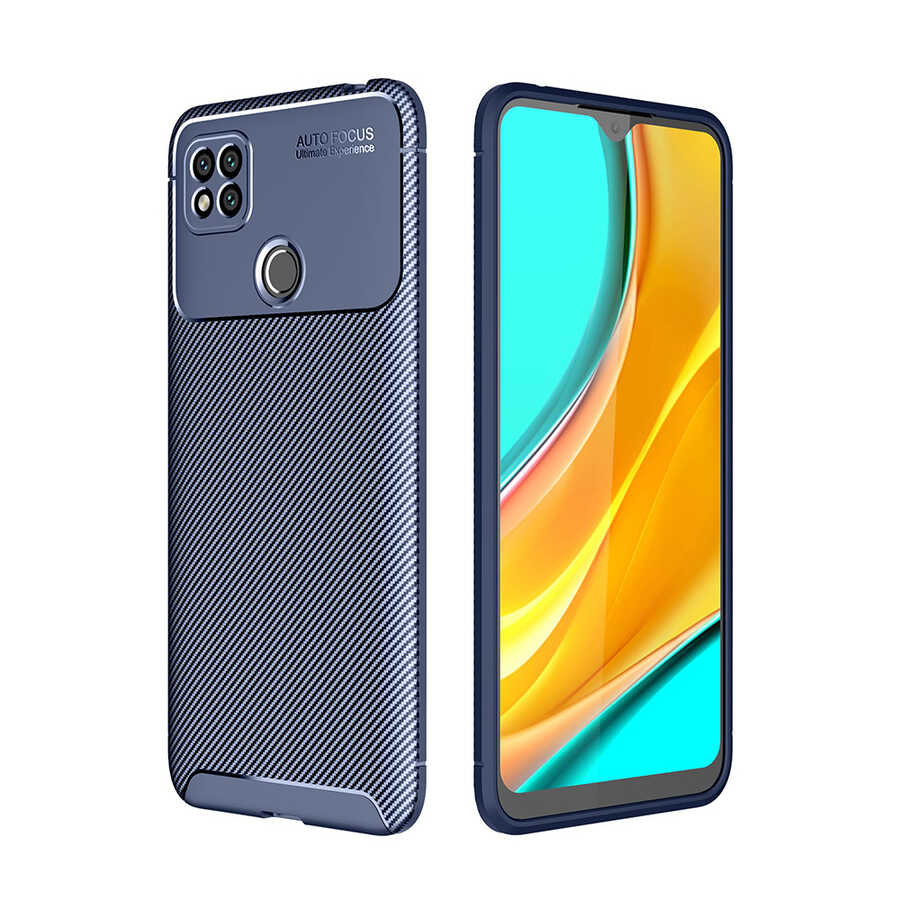 Xiaomi Uyumlu  Redmi 9C Kılıf Zore Negro Silikon Kapak-Lacivert