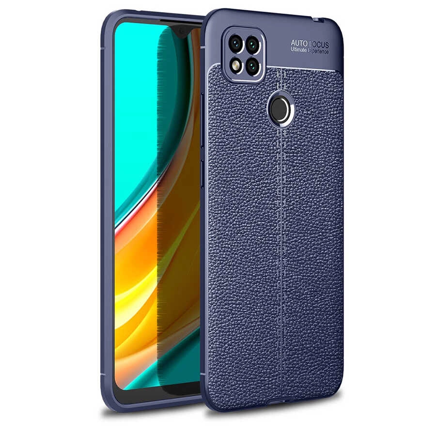 Xiaomi Uyumlu  Redmi 9C Kılıf Zore Niss Silikon Kapak-Lacivert