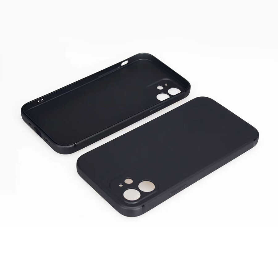 iPhone Uyumlu 12 Kılıf Zore İmax Silikon-Siyah