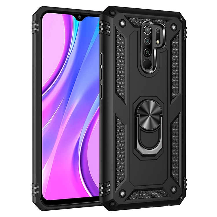 Xiaomi Uyumlu  Redmi 9 Kılıf Zore Vega Kapak-Siyah