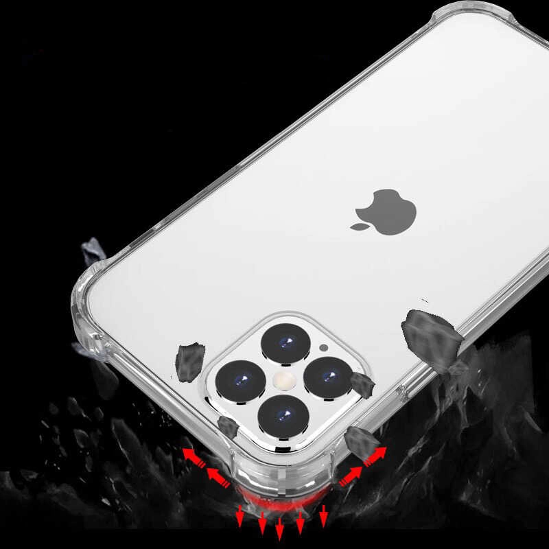 iPhone Uyumlu 12 Pro Kılıf Zore Nitro Toz Korumalı Shock Silikon