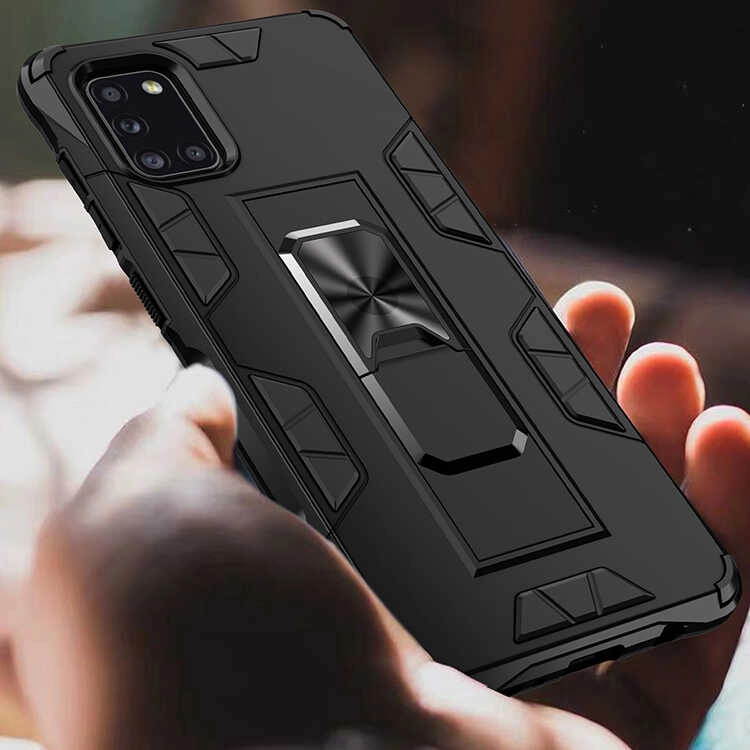 Galaxy Uyumlu A31 Kılıf Zore Volve Kapak-Kırmızı