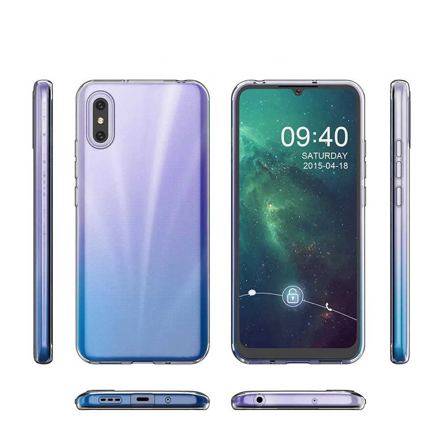 Xiaomi Uyumlu  Redmi 9A Kılıf Zore Süper Silikon Kapak