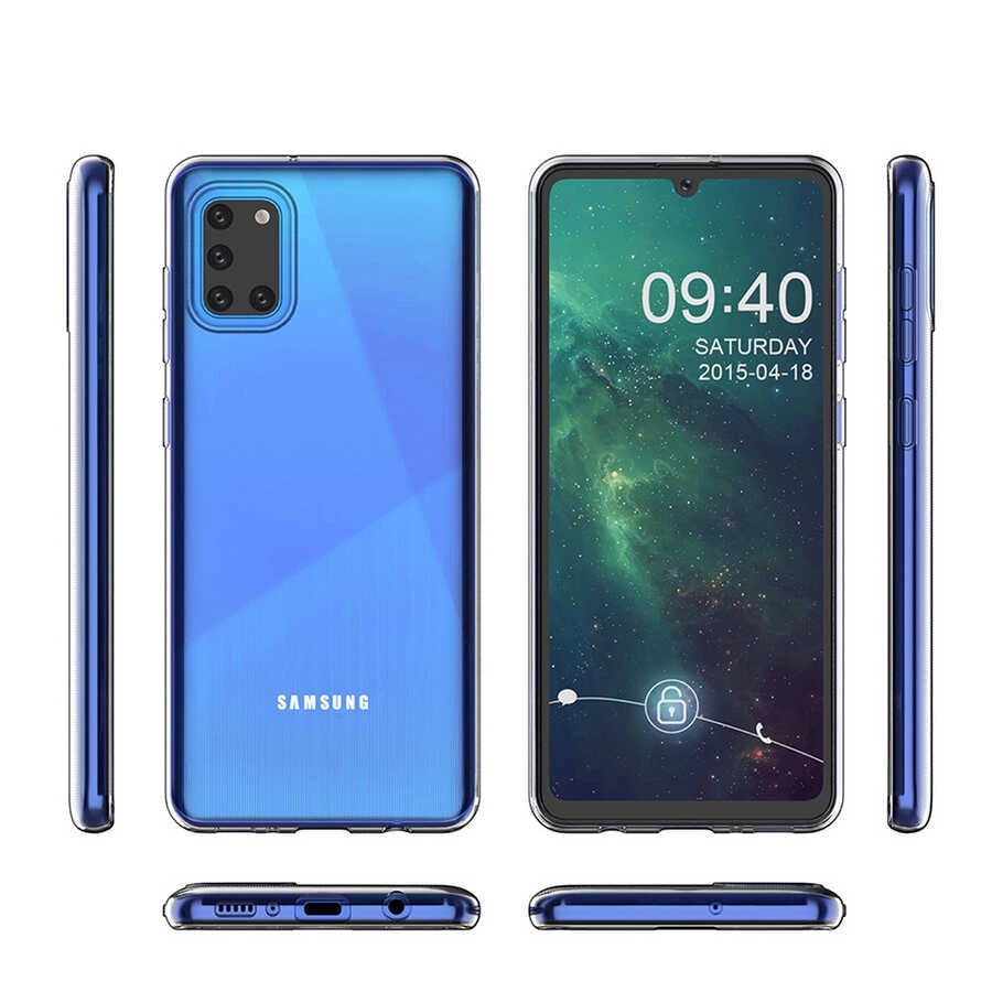Galaxy Uyumlu A31 Kılıf Zore Süper Silikon Kapak