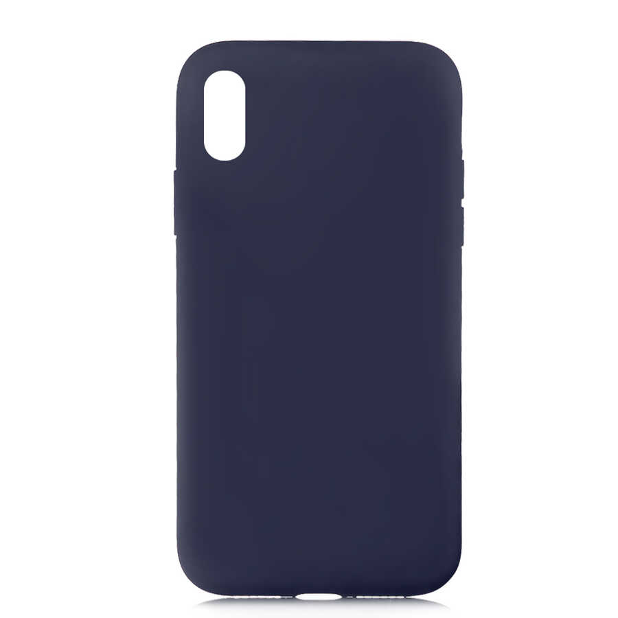 iPhone Uyumlu XS Max 6.5 Kılıf Zore LSR Lansman Kapak-Lacivert