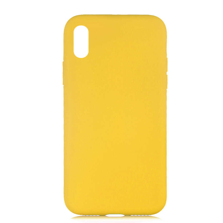 iPhone Uyumlu XS Max 6.5 Kılıf Zore LSR Lansman Kapak-Sarı