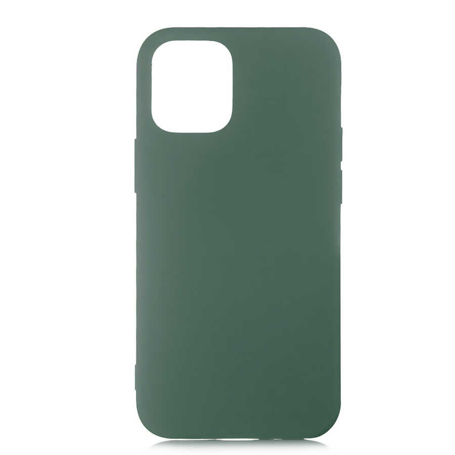 iPhone Uyumlu 12 Kılıf Zore LSR Lansman Kapak-Koyu yeşil