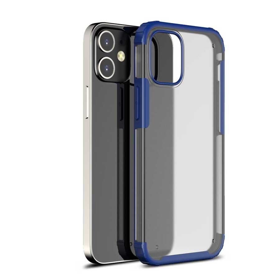 iPhone Uyumlu 12 Mini Kılıf Zore Volks Kapak-Lacivert