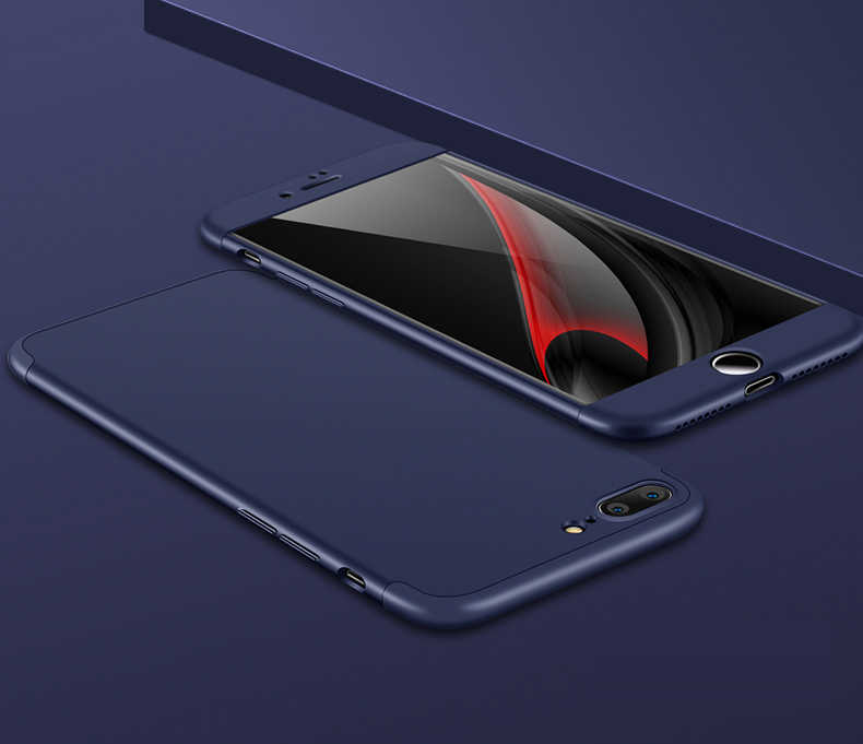iPhone Uyumlu 7 Plus Kılıf Zore Ays Kapak-Mavi