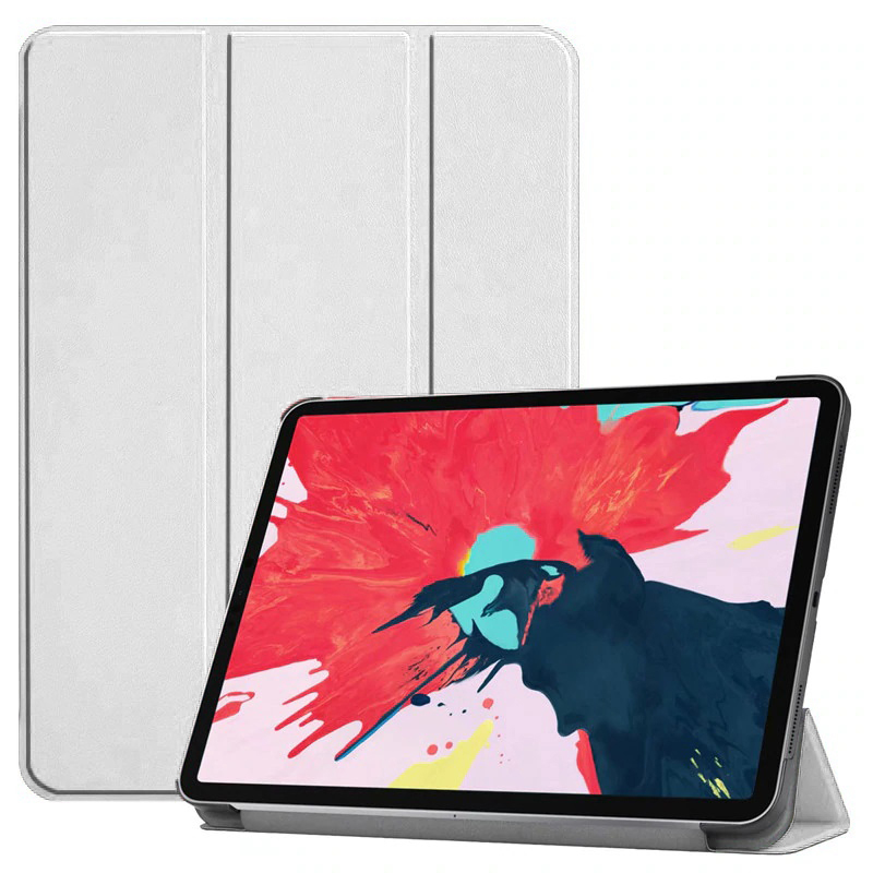 iPad Uyumlu Air 10.9 2020 (4.Nesil) Zore Smart Kapak Standlı 1-1 Kılıf-Beyaz