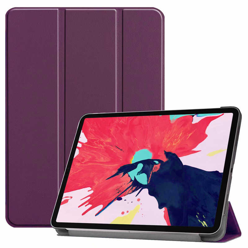 iPad Uyumlu Air 10.9 2020 (4.Nesil) Zore Smart Kapak Standlı 1-1 Kılıf-Mor