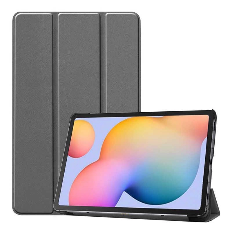 Galaxy Uyumlu Tab A7 10.4 T500 (2020) Zore Smart Kapak Standlı 1-1 Kılıf-Gri