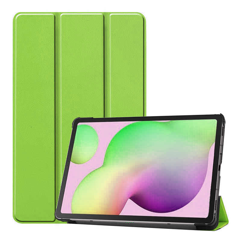 Galaxy Uyumlu Tab A7 10.4 T500 (2020) Zore Smart Kapak Standlı 1-1 Kılıf-Yeşil