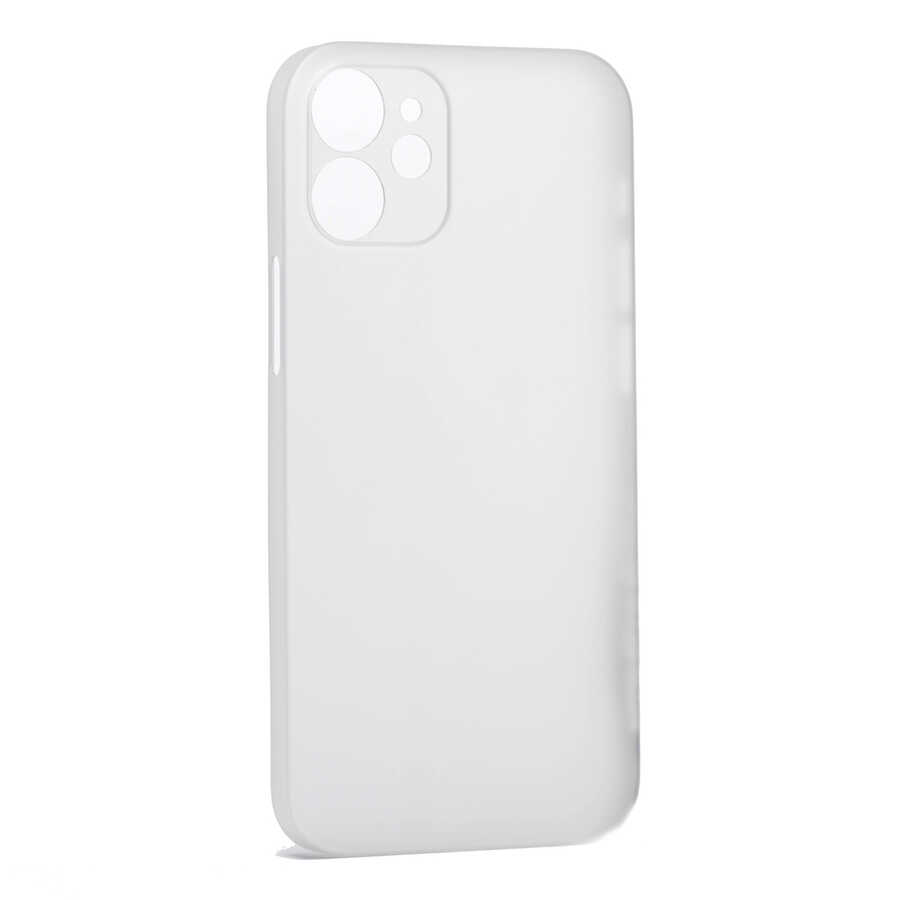iPhone Uyumlu 12 Kılıf Zore 1.Kalite PP Silikon-Beyaz