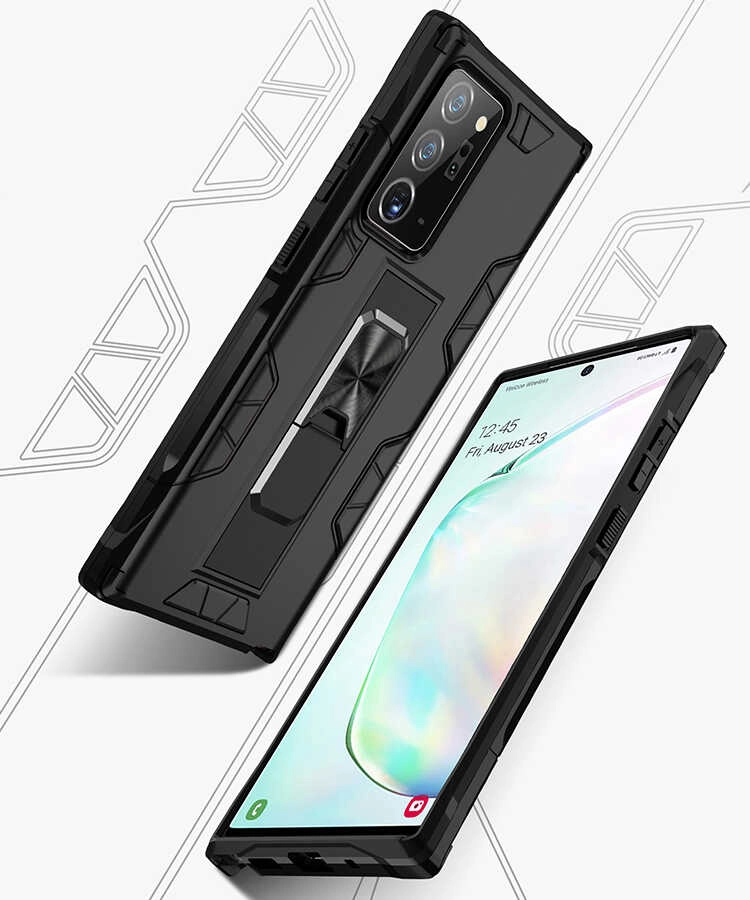 Galaxy Uyumlu Note 20 Ultra Kılıf Zore Volve Kapak-Kırmızı
