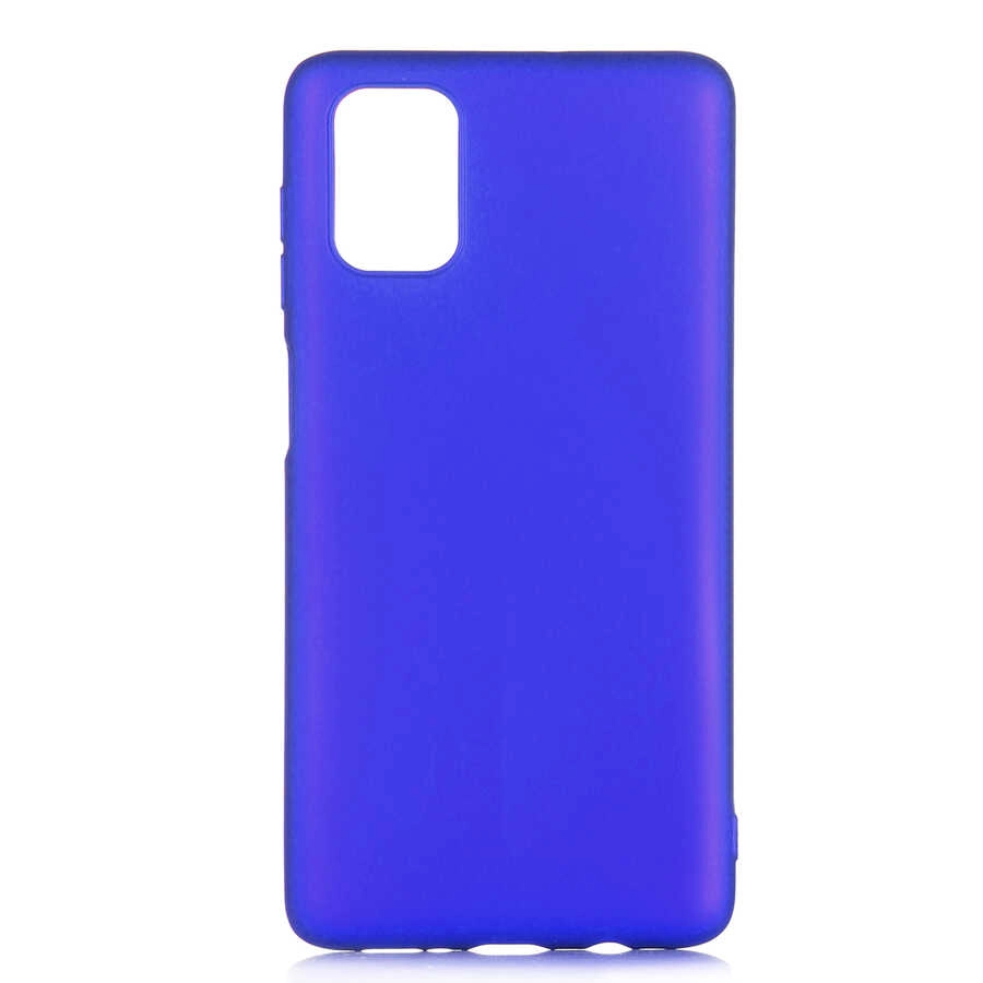 Galaxy Uyumlu M51 Kılıf Zore Premier Silikon Kapak-Saks mavi