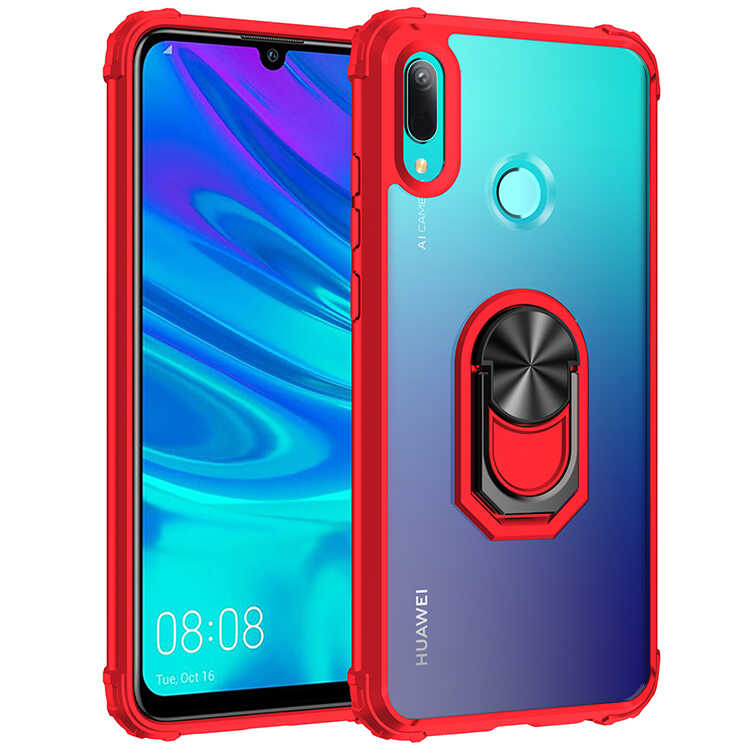 Huawei Uyumlu Y6 2019 Kılıf Zore Mola Kapak-Kırmızı