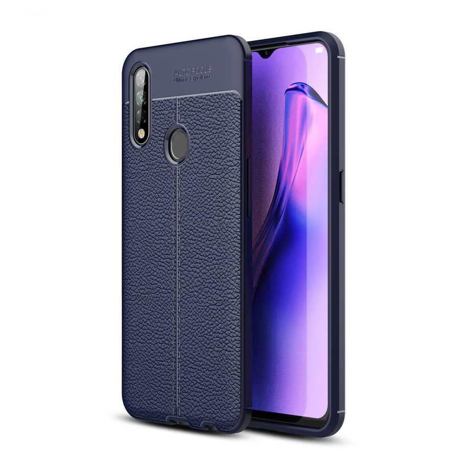 Oppo A31 Kılıf Zore Niss Silikon Kapak-Lacivert
