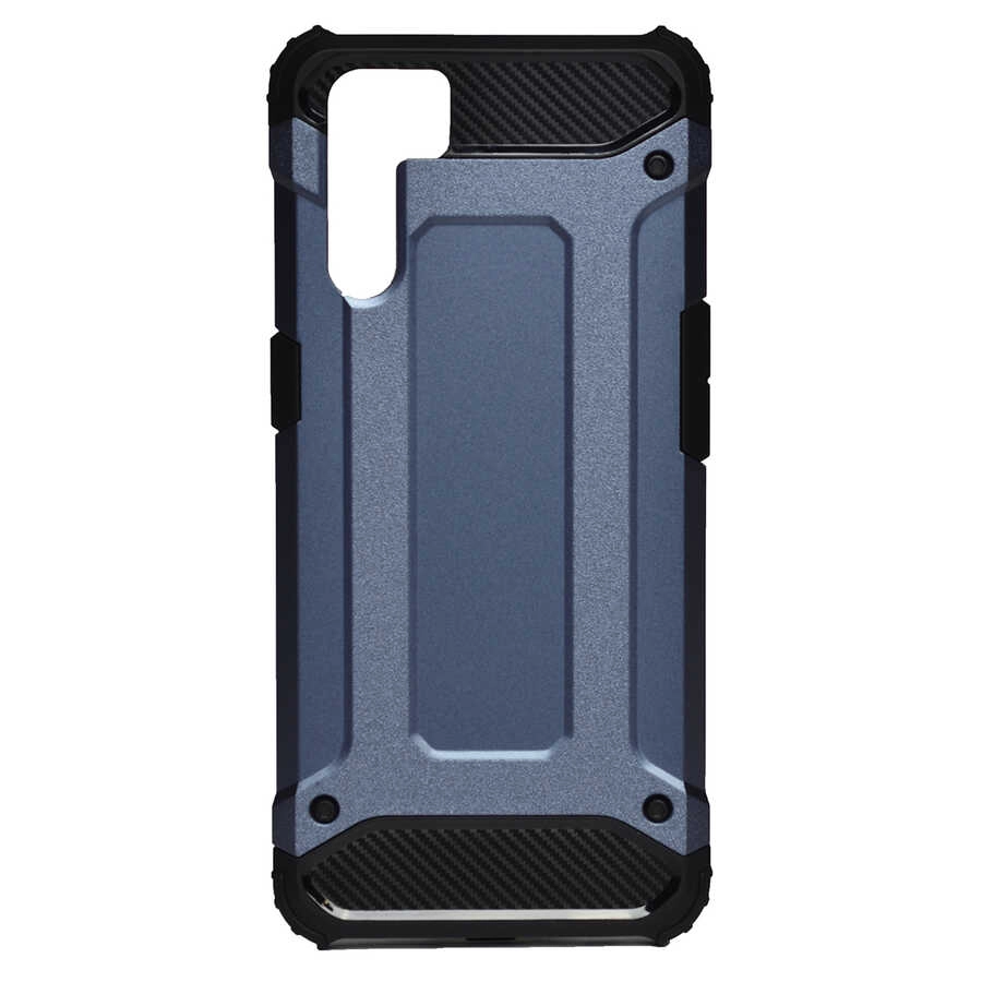 Oppo A91 Kılıf Zore Crash Silikon Kapak-Mavi
