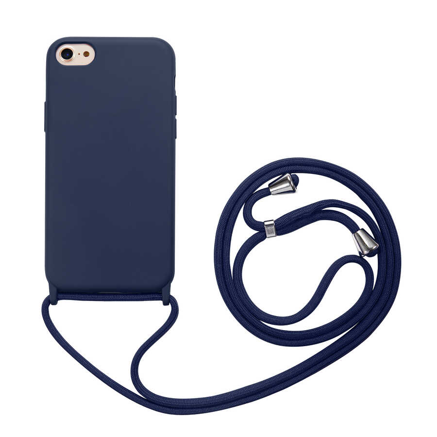 iPhone Uyumlu 7 Kılıf Zore Ropi Kapak-Lacivert