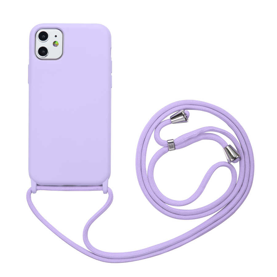 iPhone Uyumlu 11 Kılıf Zore Ropi Kapak-Mor