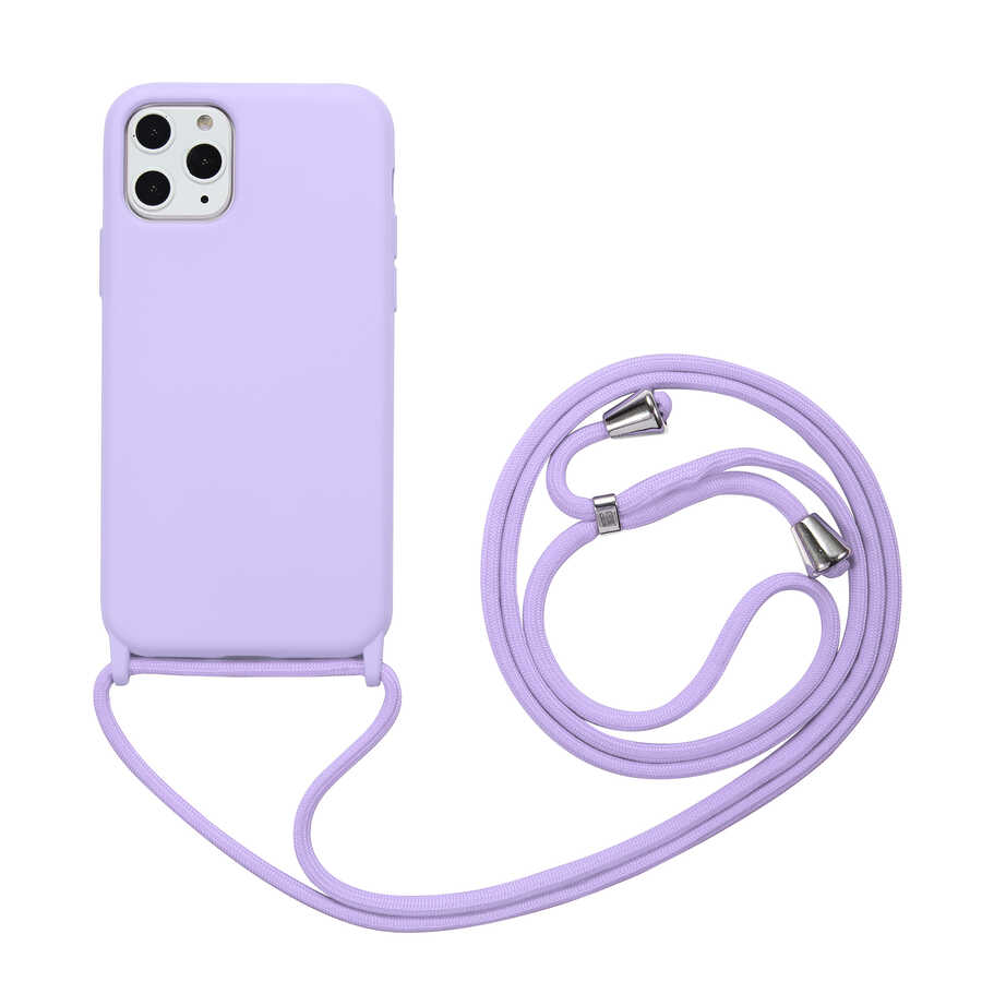 iPhone Uyumlu 11 Pro Max Kılıf Zore Ropi Kapak-Mor