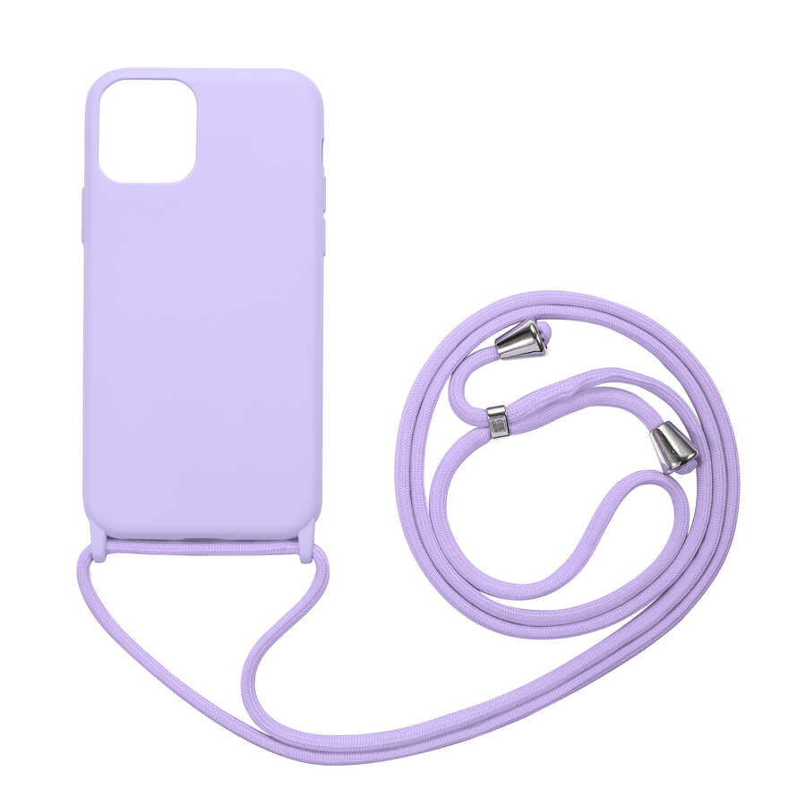 iPhone Uyumlu 12 Kılıf Zore Ropi Kapak-Mor