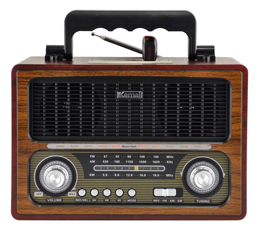Zore MD-1800BT Bluetooth Hoparlör-Kahverengi