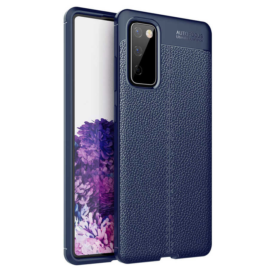 Galaxy Uyumlu S20 FE Kılıf Zore Niss Silikon Kapak-Lacivert