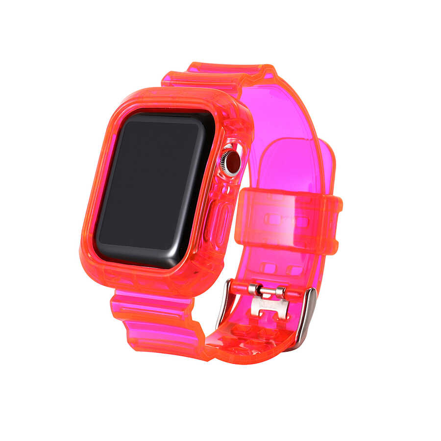 Watch 40mm KRD-27 Silikon Kordon-Pembe