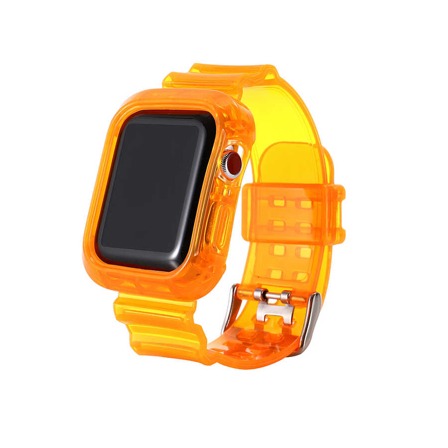 Watch 44mm KRD-27 Silikon Kordon-Turuncu