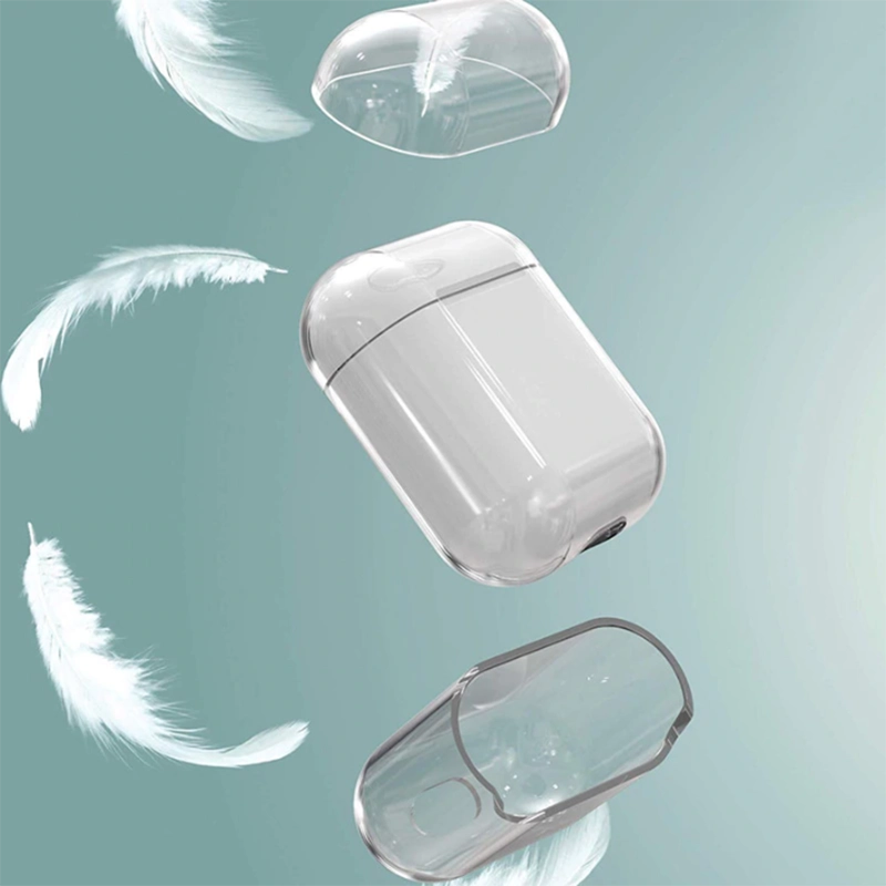 Airpods Uyumlu Kılıf Şeffaf Sert Kristal Zore Airbag 14 Kılıf